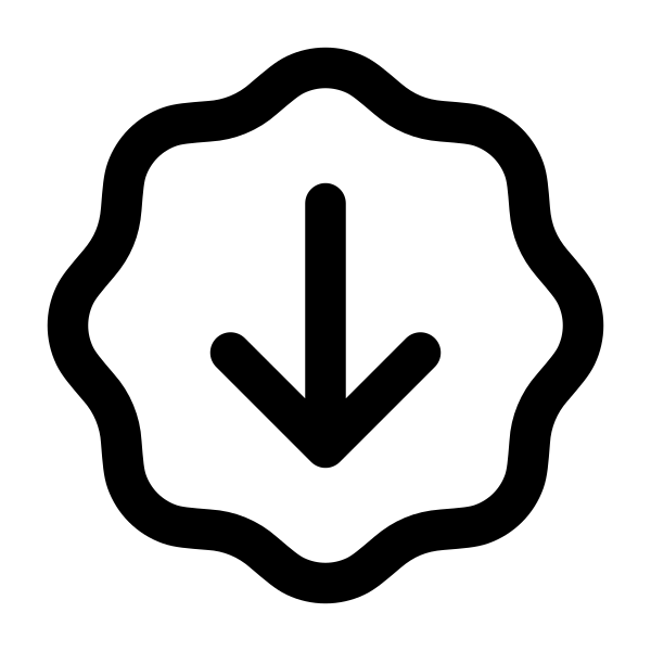Arrow Down Waves