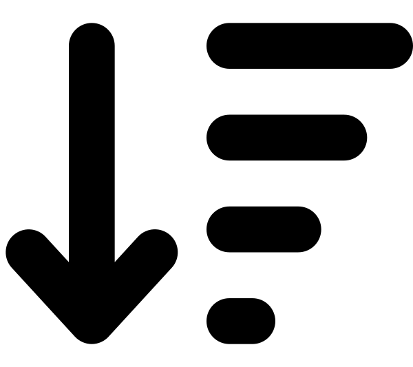 Arrow Down Wide Short