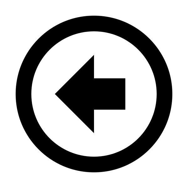 Arrow Left Bold Circle Outline