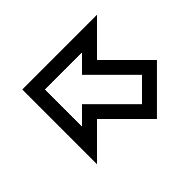 Arrow Left Bold Outline
