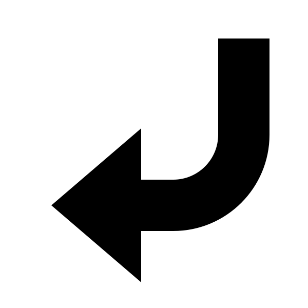 Arrow Left Bottom Bold
