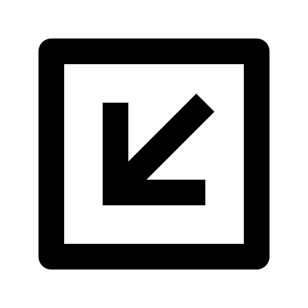 Arrow Left Down Box Line