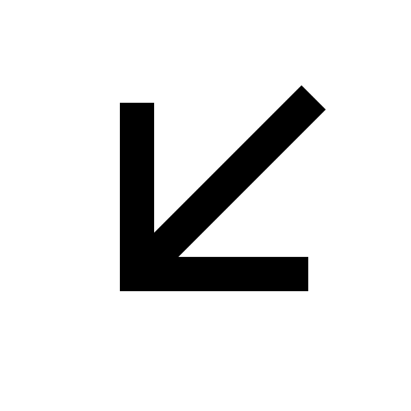 Arrow Left Down Line