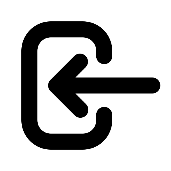 Arrow Left End On Rectangle