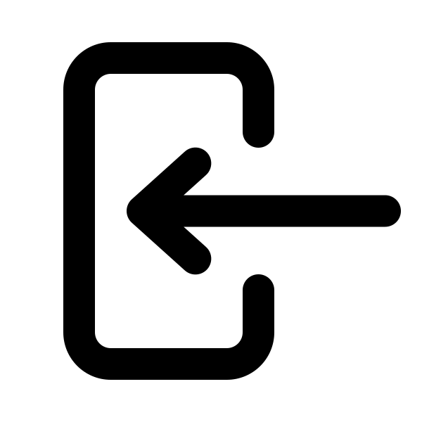 Arrow Left End On Rectangle