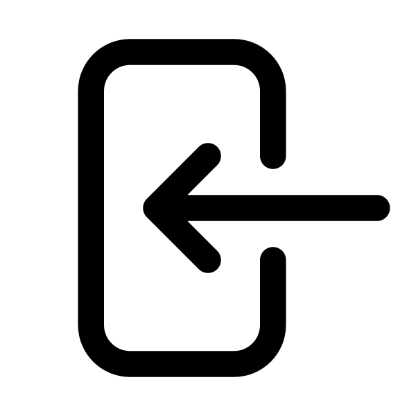 Arrow Left On Rectangle