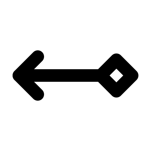 Arrow Left Rhombus