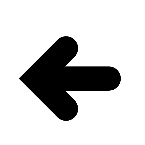 Arrow Left Thick Vector