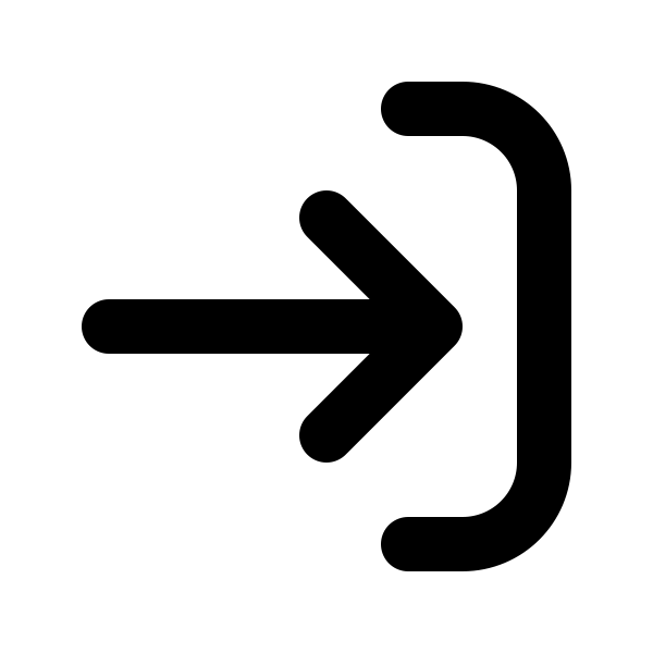 Arrow Left To Bracket