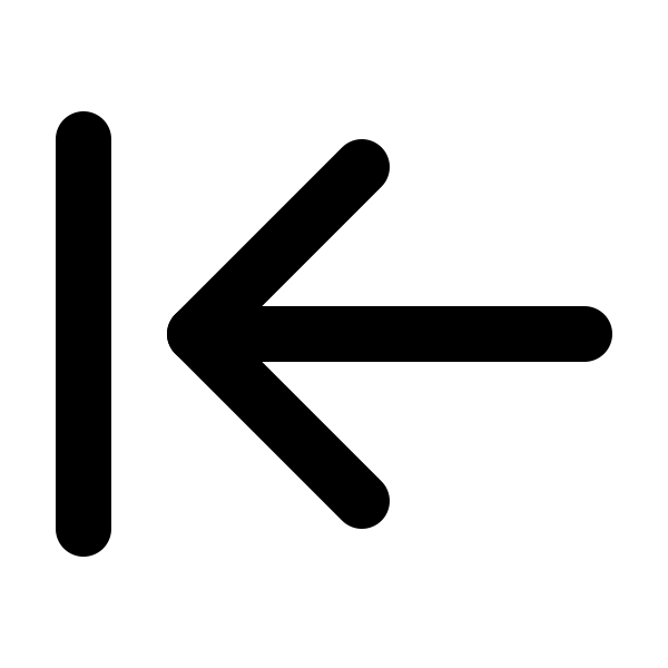 Arrow Left To Line