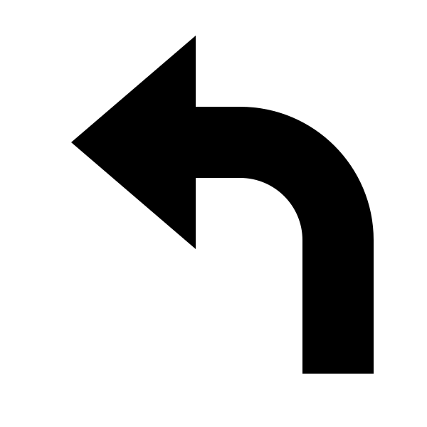 Arrow Left Top Bold