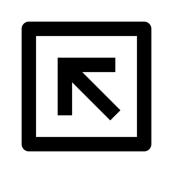 Arrow Left Up Box Line