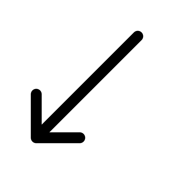 Arrow Long Down Left