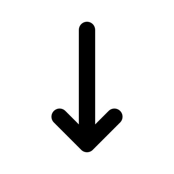Arrow Long Down Vector
