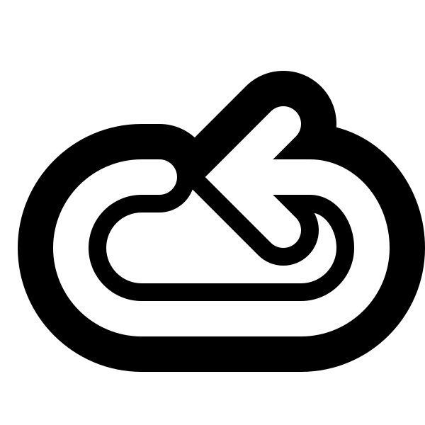 Arrow Loop Outline Vector
