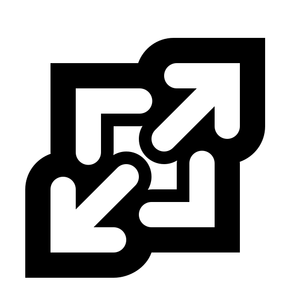 Arrow Maximise Outline Vector
