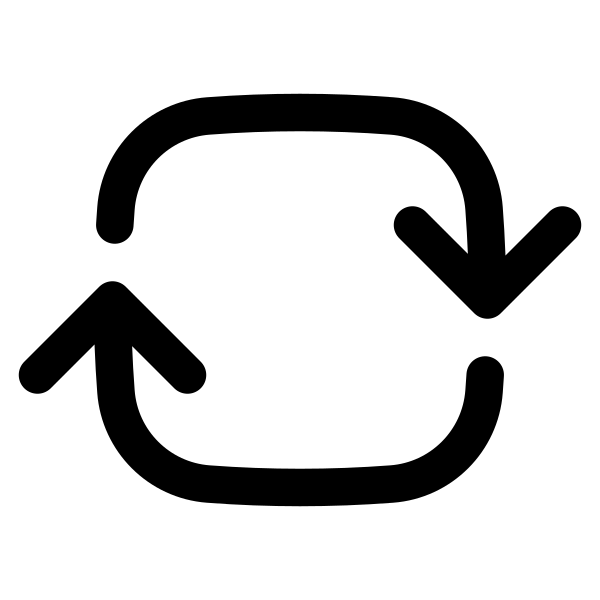 Arrow Path Rounded Square Vector