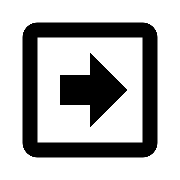 Arrow Right Bold Box Outline