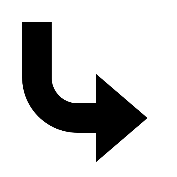 Arrow Right Bottom Bold