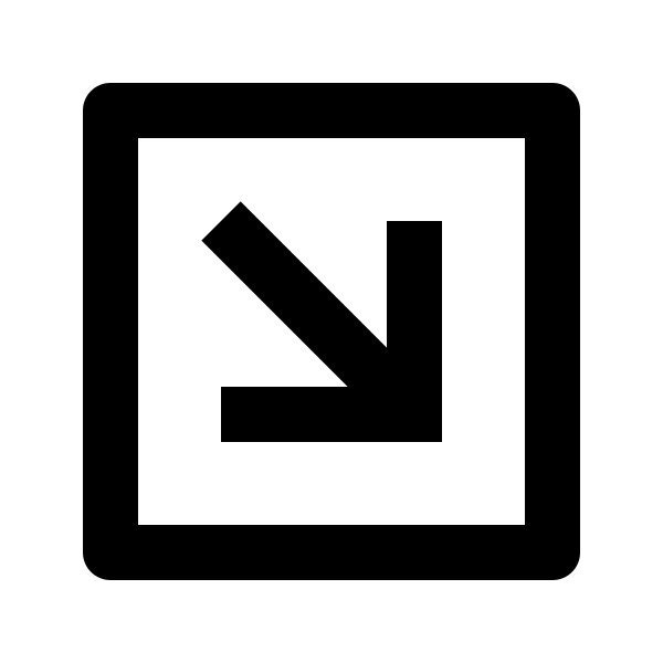 Arrow Right Down Box Line