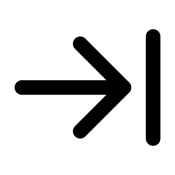 Arrow Right To Line