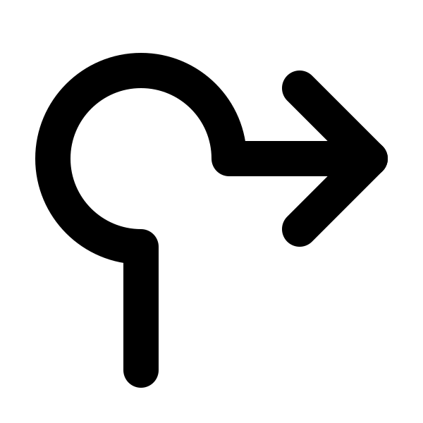 Arrow Roundabout Right