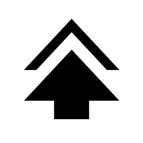 Arrow Shape Up Stack Fill