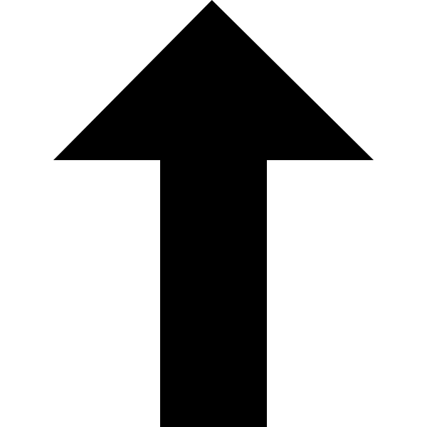 Arrow Thick Top Vector