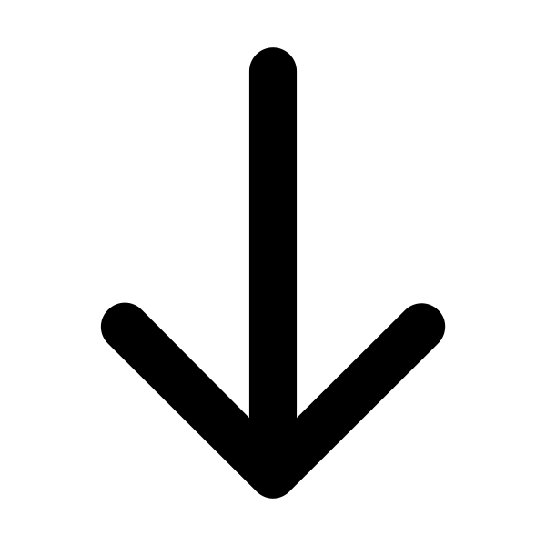 Arrow Thin Down Vector