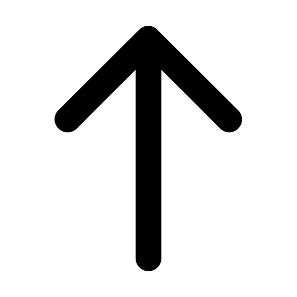 Arrow Thin Up Vector