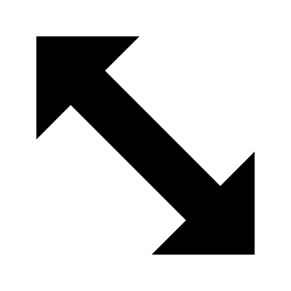 Arrow Top Left Bottom Right Bold
