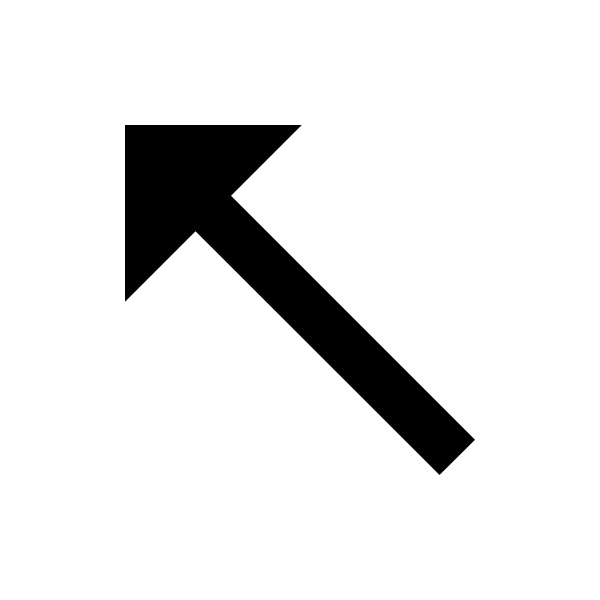 Arrow Top Left Thin