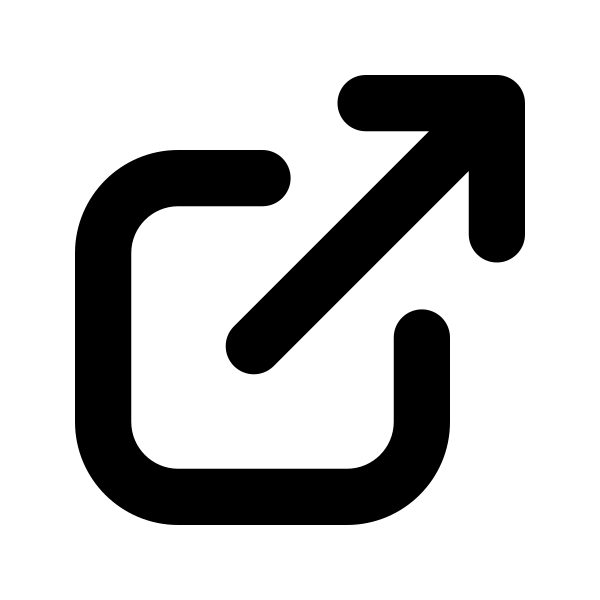 Arrow Top Right On Square
