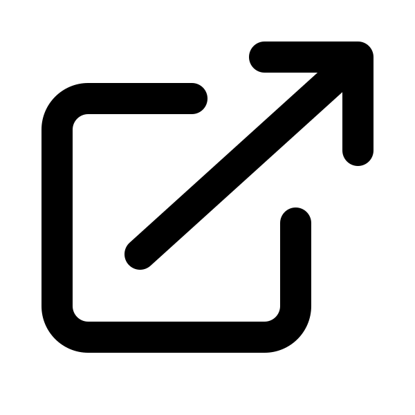 Arrow Top Right On Square