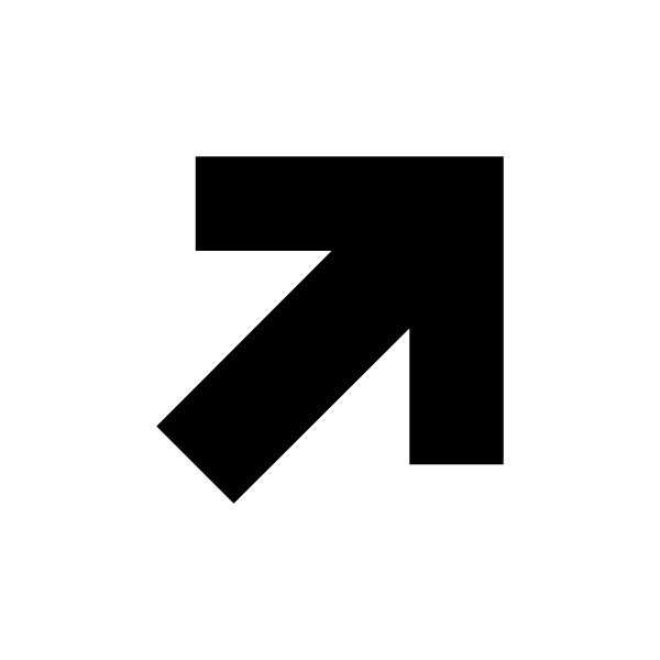 Arrow Top Right Thick