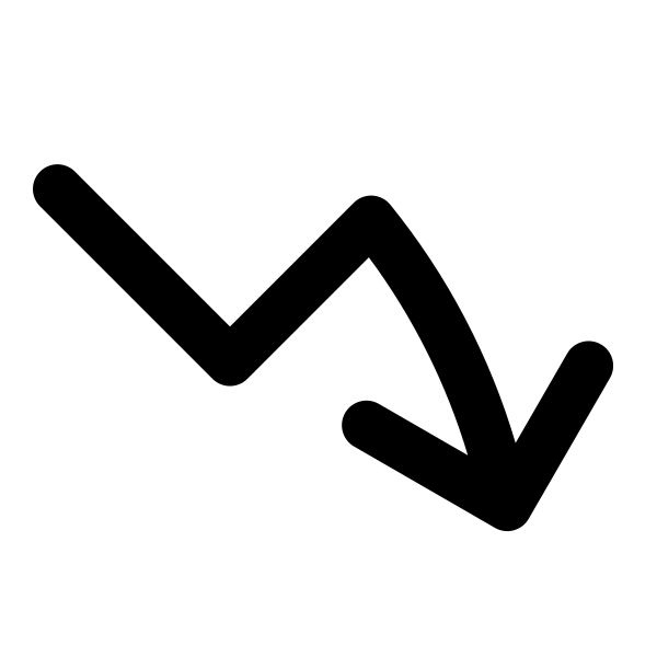 Arrow Trending Down