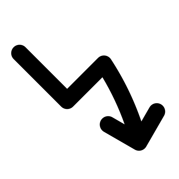 Arrow Trending Down Vector