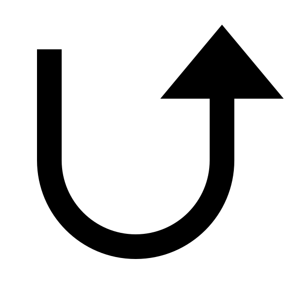 Arrow Turn Forward Fill