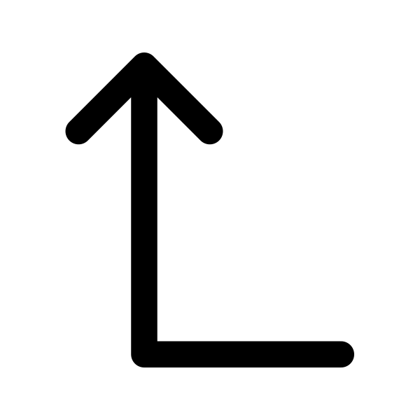 Arrow Turn Left Up