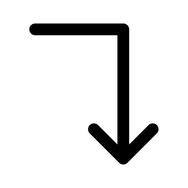 Arrow Turn Right Down Vector