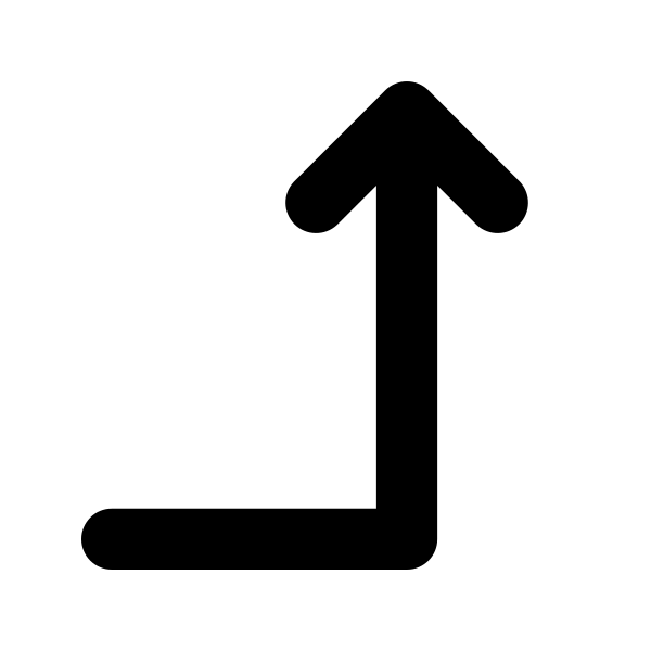 Arrow Turn Right Up Vector