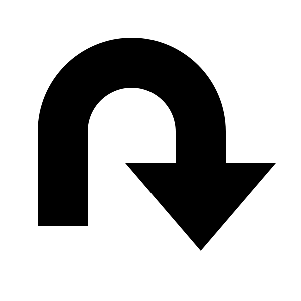 Arrow U Down Right Bold