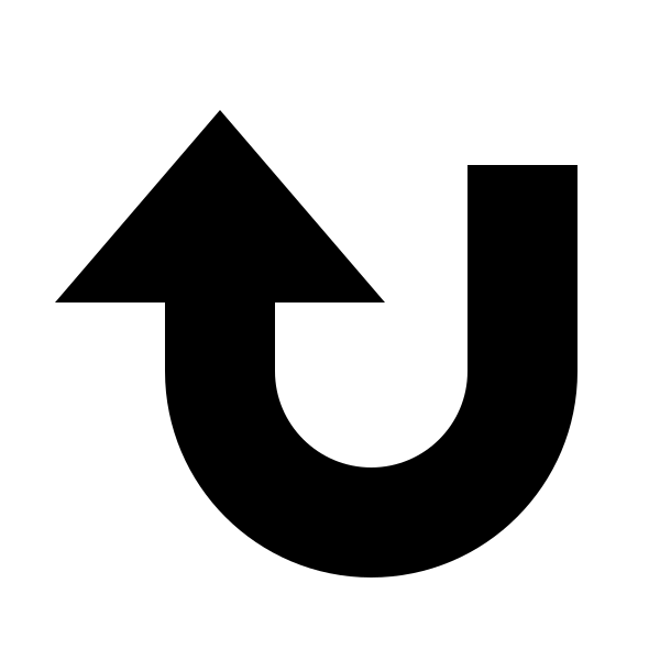 Arrow U Up Left Bold