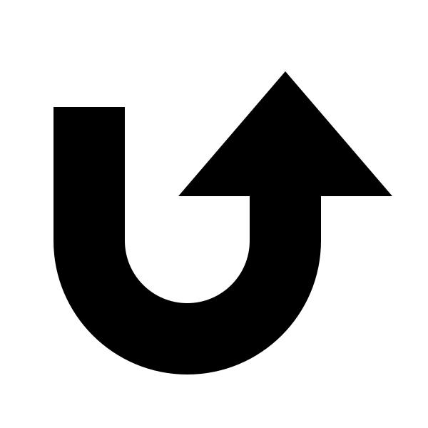 Arrow U Up Right Bold