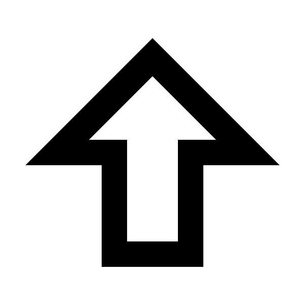 Arrow Up Bold Outline