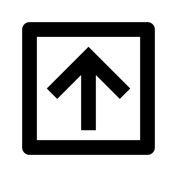 Arrow Up Box Line