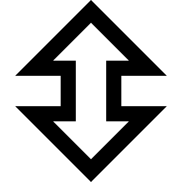 Arrow Up Down Bold Outline