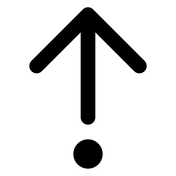 Arrow Up From Dot
