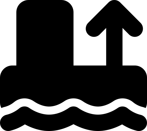 Arrow Up From Water Pump