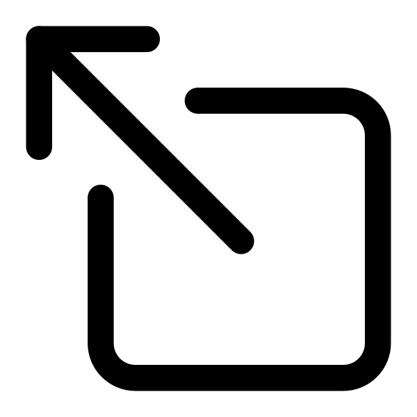 Arrow Up Left Box Outline